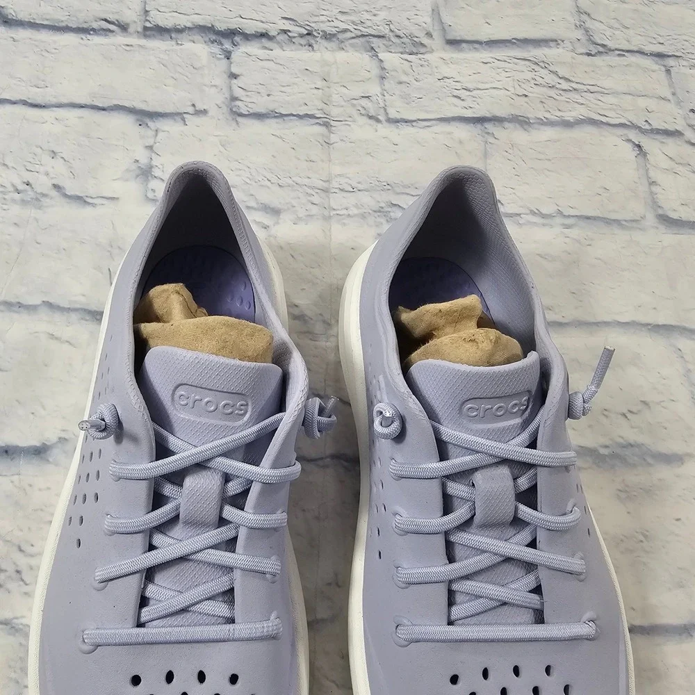 Crocs InMotion Pacer Women 9 Lavender Purple White Sneaker Comfort Walking